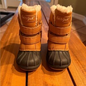 Cat & Jack Brown and Black Baby Winter Boots